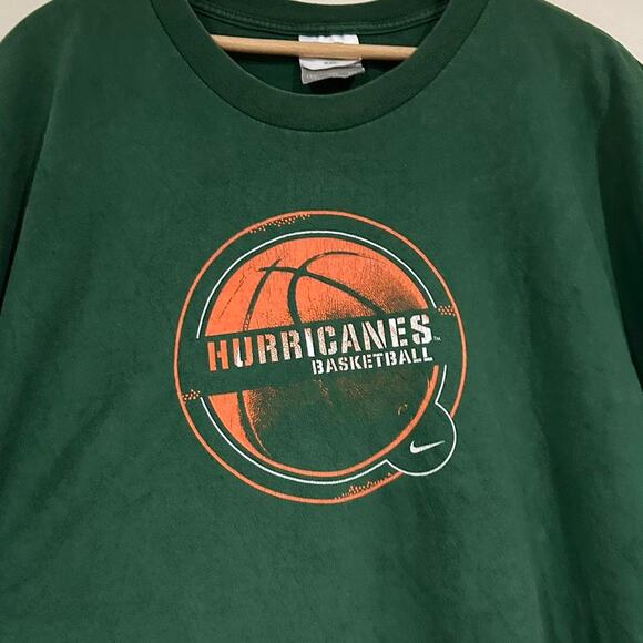 Vintage Nike Miami Hurricanes Basketball Shirt - Picture 2 of 6